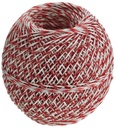 Wurstgarn rot & Knäuel, weiss
