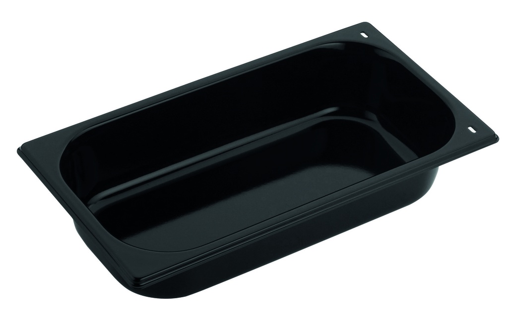 Backblech GN 1/3, Stahlblech, schwarz
