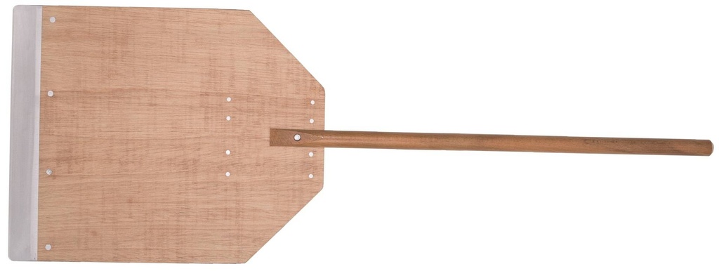[9448] Pizzaschaufel Metallspitze aus Holz, 33 x 41 cm