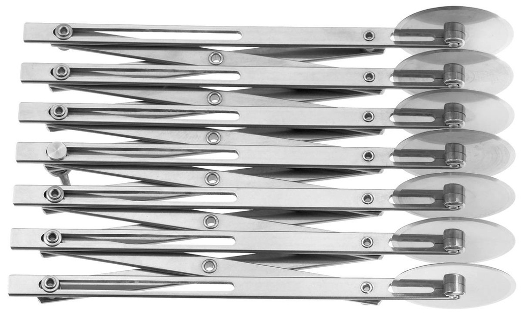 Teigschneider glatt aus Edelstahl, 125 mm