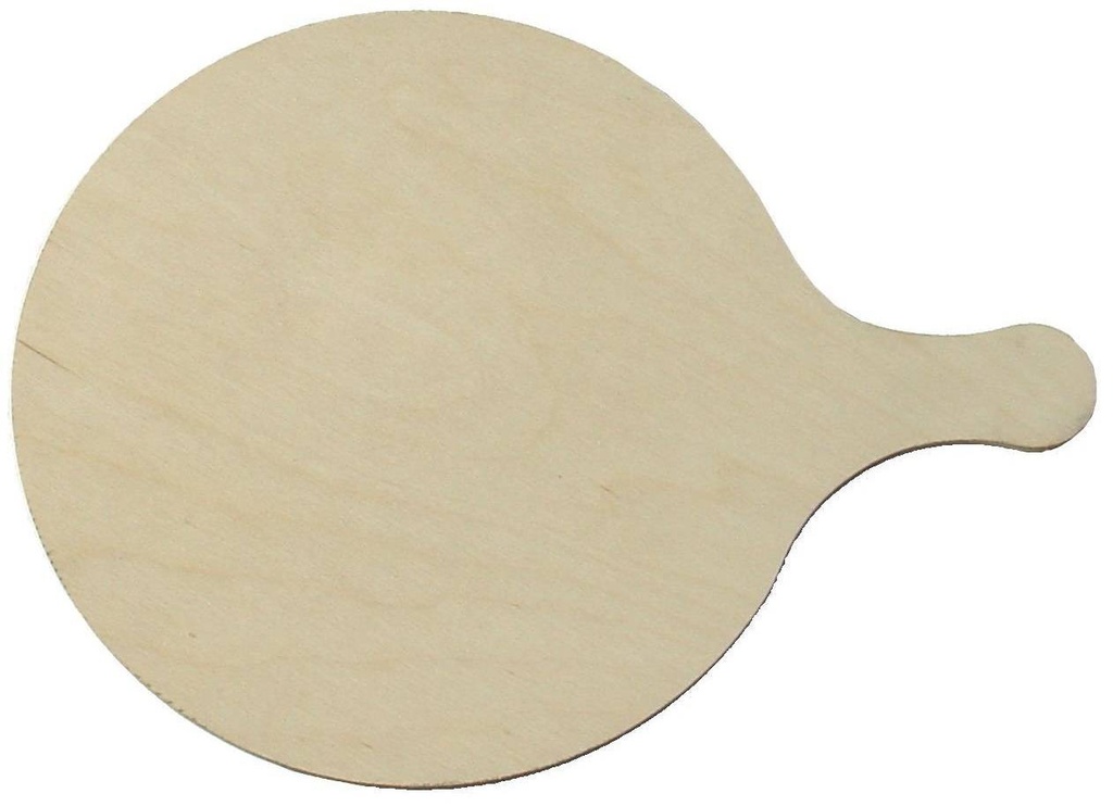 Pizzateller rund mit Griff und Pizzabäcker Logo