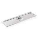 GN-Deckel aus Edelstahl, 530 x 162 mm