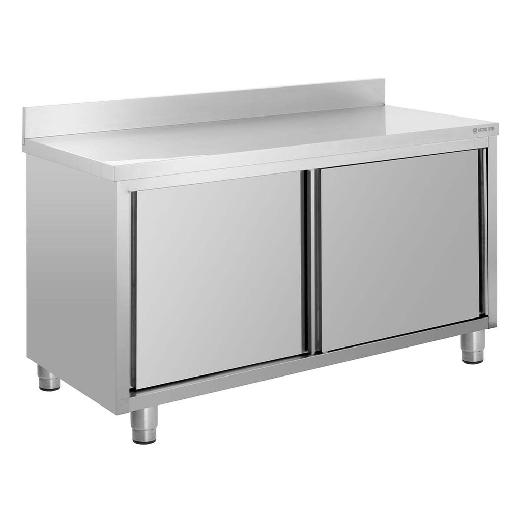 [ASS-ECO1670A] Edelstahl-Arbeitsschrank ECO 16x7 mit Aufkantung