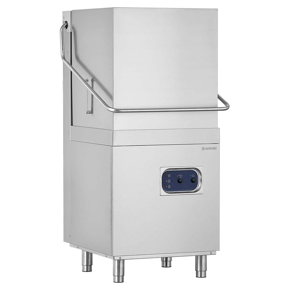 [HSME54S] Haubenspülmaschine ECO 50x50 cm Korbmaß, mit Reiniger- & Klarspüldosierer, Made in Europe, 400 V