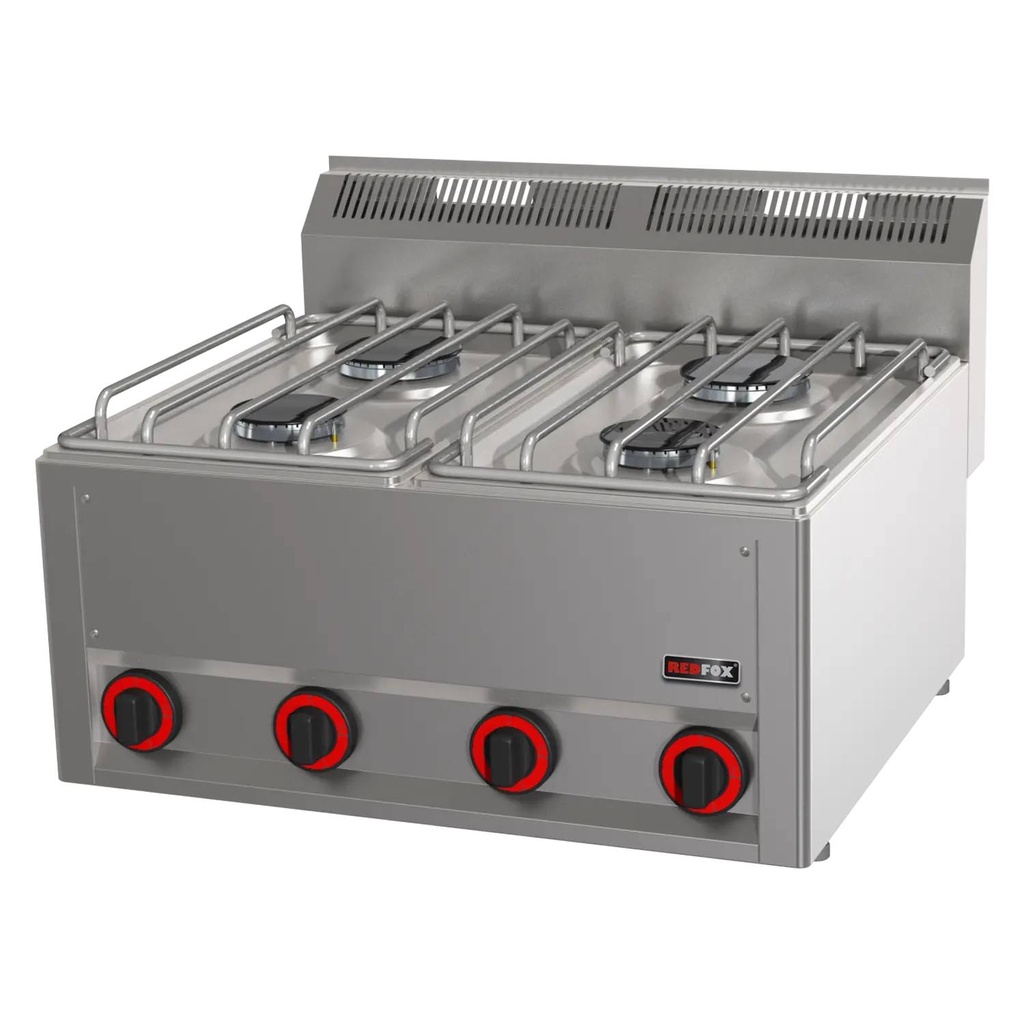 KBS Gas-Kochfläche mit 4 Brenner Tischgerät