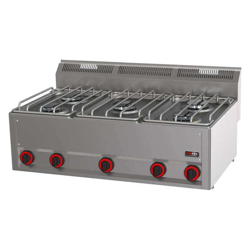 KBS Gas-Kochfläche mit 5 Brenner Tischgerät