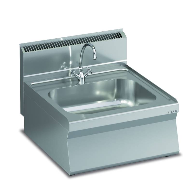 KBS Neutralelement mit Spülbecken, Mischbatterie und Aufkantung