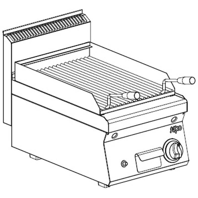 [10222312] KBS Gas Lavasteingrill 1 Heizzone Tischgerät
