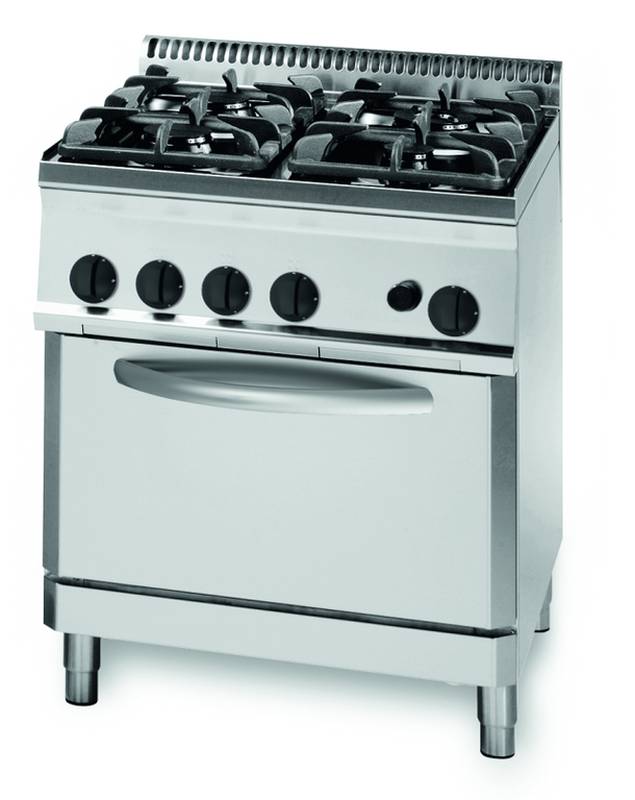 [10321001] KBS Gas-Herd mit 4 Brenner und Gas Backofen