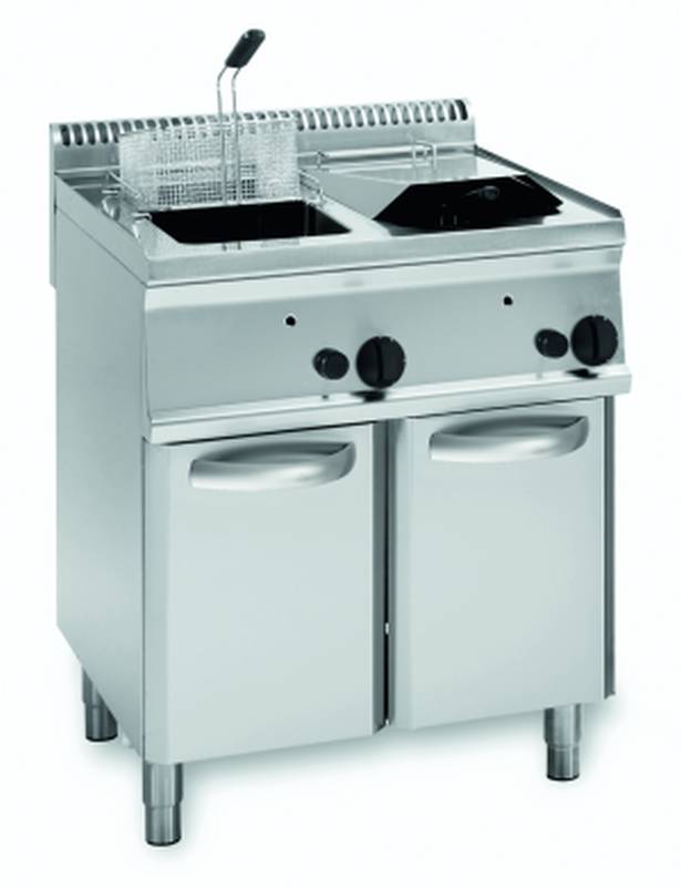 [10324002] KBS Gas-Fritteuse 2 Becken 2x 14 Liter Standgerät