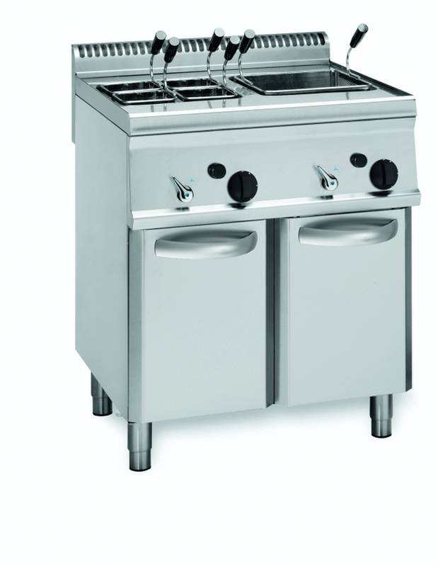 [10326002] KBS Gas-Nudelkocher 2 Becken 2x 23 Liter Standgerät