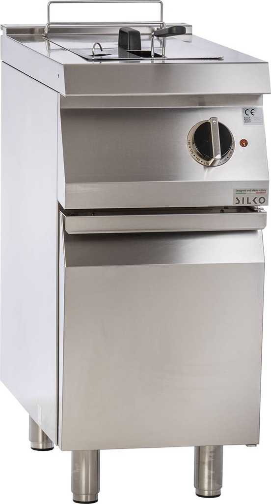 [10414412] KBS Elektro-Fritteuse 1 Becken 10 L Standgerät 9kW Klappheizung