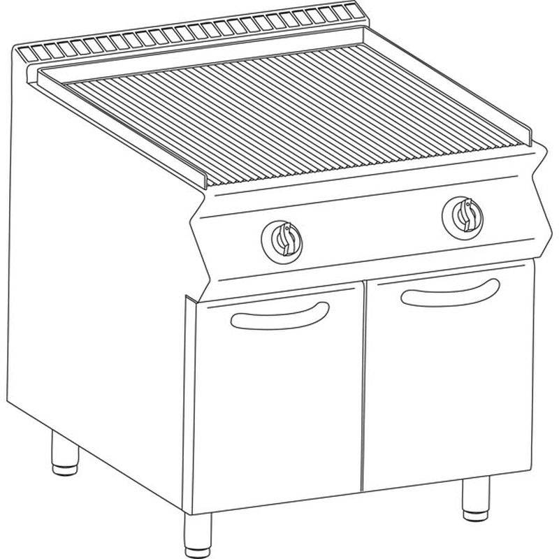 [10422433] KBS Gas-Lavasteingrill 2 Heizzonen 20 kW