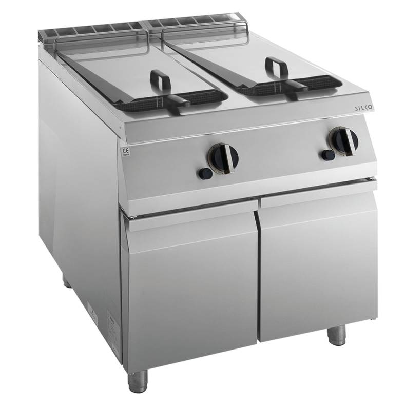 [10424406] KBS Gas-Fritteuse 2 Becken je 15 L Standgerät 28kW