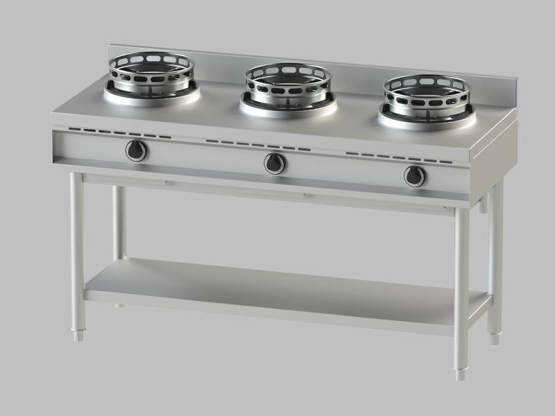 [10821003] KBS Wokherd 3 Brenner Wand-Modell 3x13kW