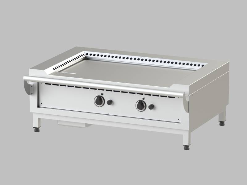 [10824001] KBS Gas Teppanyaki-Grill mit 2 Heizzonen 14 kW Tischgerät
