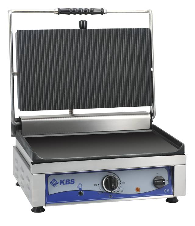 KBS Kontaktgrill Grillfläche 36x27cm oben gerillt & unten glatt 1 Heizzone