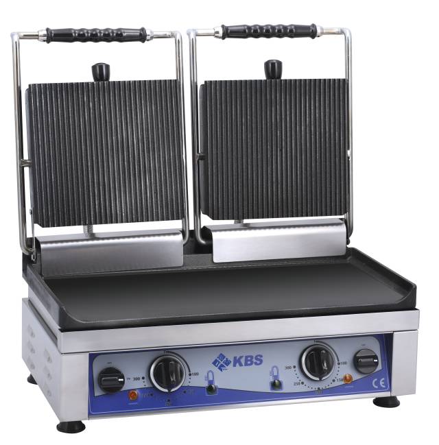 [10927026] KBS Kontaktgrill Grillfläche 52x24 cm oben gerillt & unten glatt 2 Heizzonen