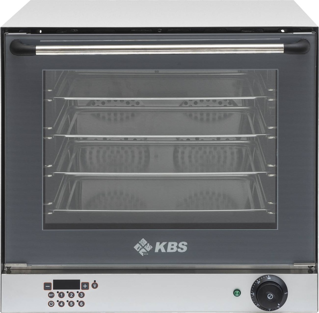 KBS Heißluftofen 2,7 kW für 4 Bleche/Roste 430x320mm und digitaler Zeitanzeige