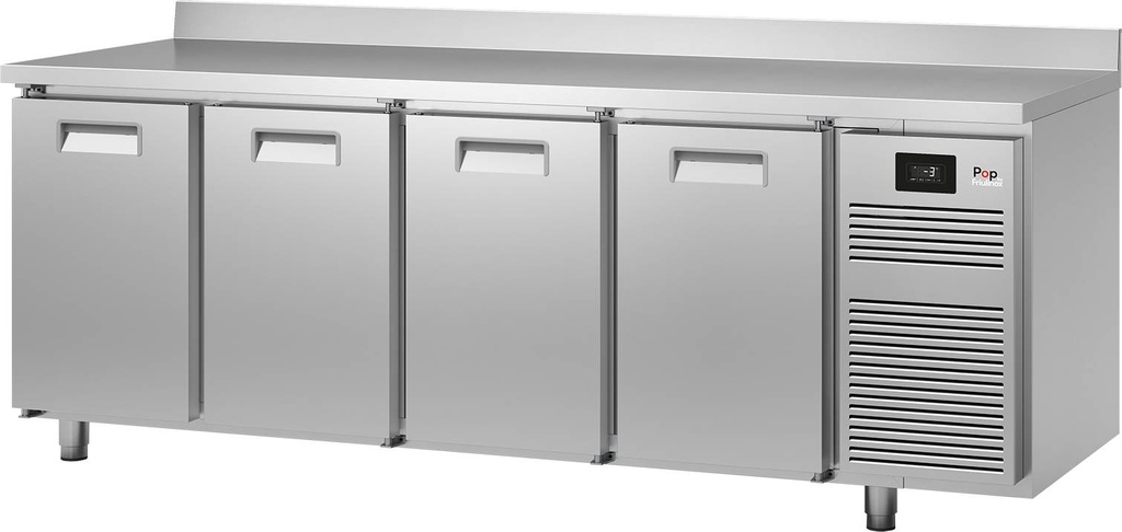 KBS Kühltisch KT 4420 M Serie POP mit Arbeitsplatte und Aufkantung