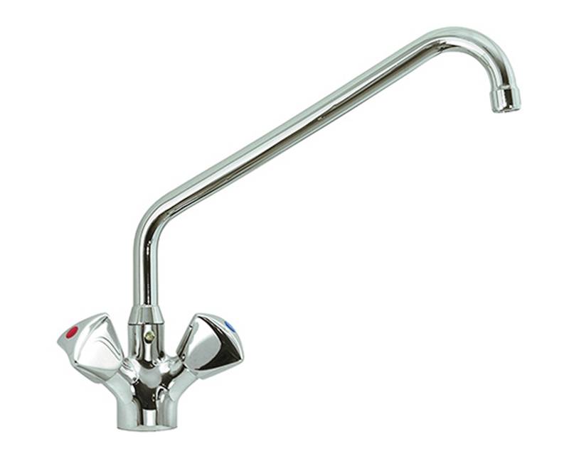 KBS STYL Knebel-Mischbatterie mit Schwenkhahn 1/2 Zoll Wasseranschluß