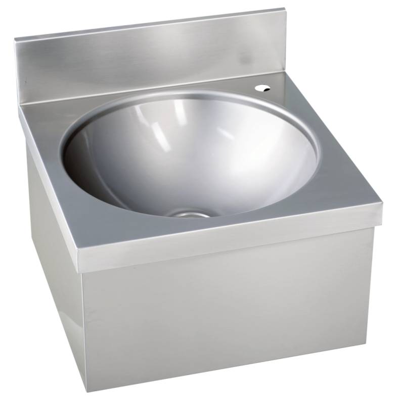 [21010005] KBS Handwaschbecken eckige Form ohne Mischbatterie BxTxH 40x40x23,5cm