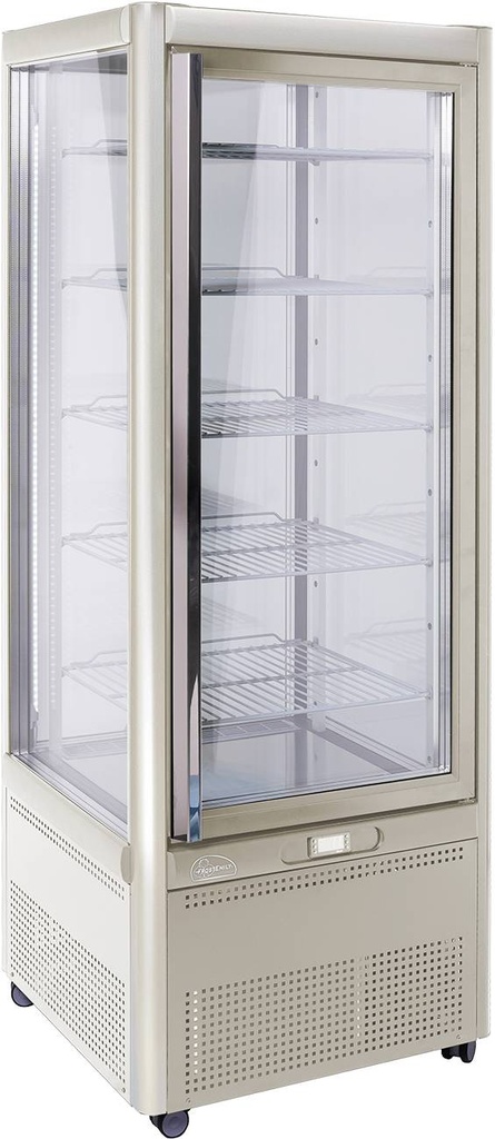 [23201431] KBS Panoramavitrine Prisma 401 TNV-PF (silber) mit 5 Rosten