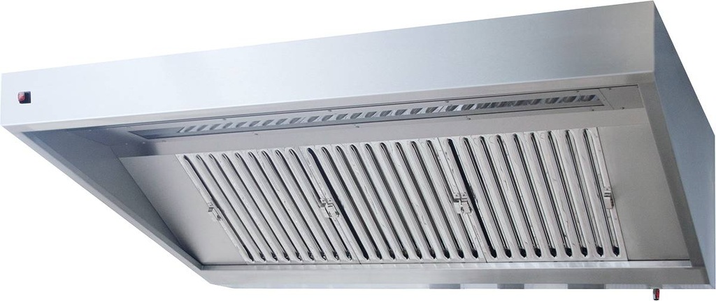 [30122030] KBS Wandhaube Trapezform 100x90cm Flammschutzfilter Typ F1