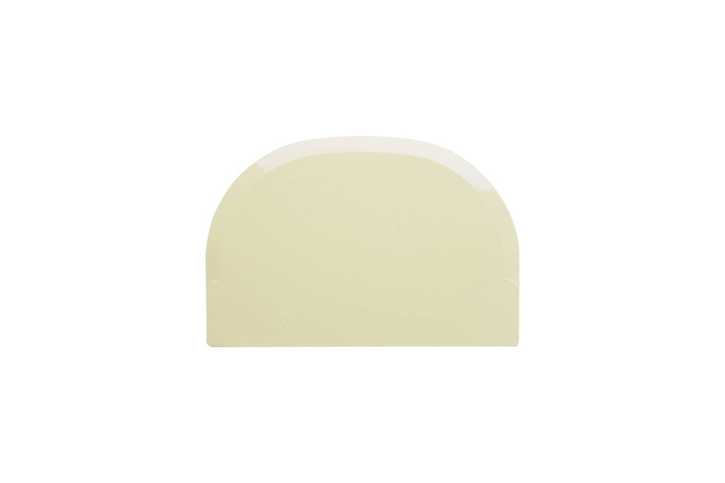 [227365] Teigschaber aus Polypropylen, 116 x 78 mm, elfenbein