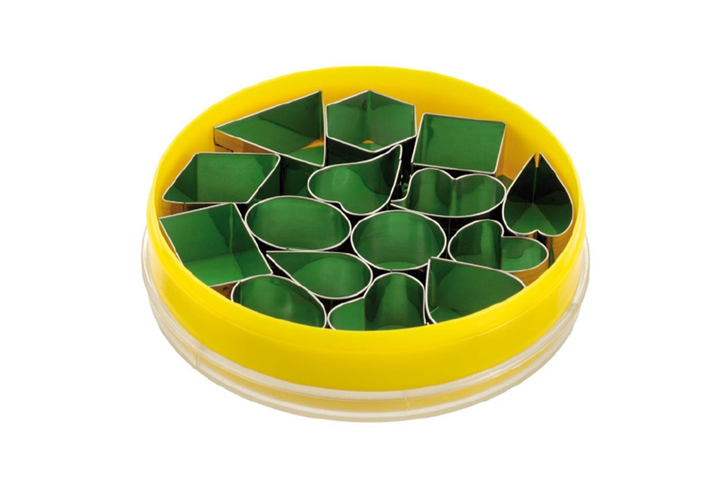 [199653] Dekor Ausstecher aus Edelstahl, 15 Stück