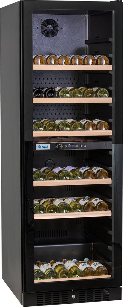 [529445] KBS Weinkühlschrank 2 Temperaturzonen Vino 444