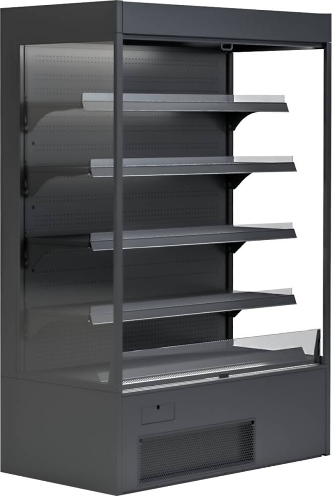 [531139] KBS Wandkühlregal Variant 132 Black Line mit Nachtrollo