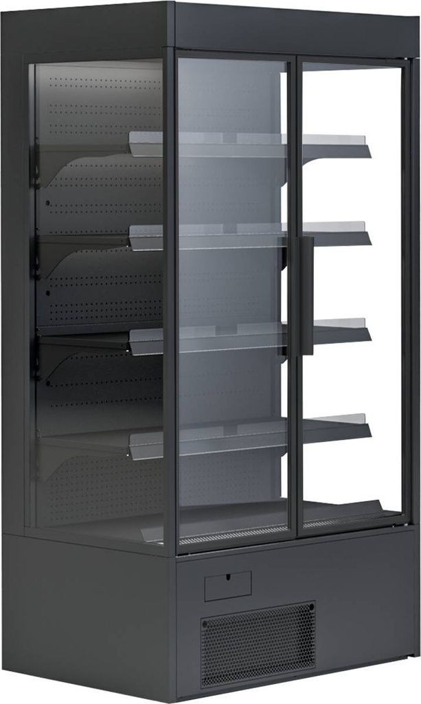 KBS Wandkühlregal Variant 194 Black Line mit Drehtüren