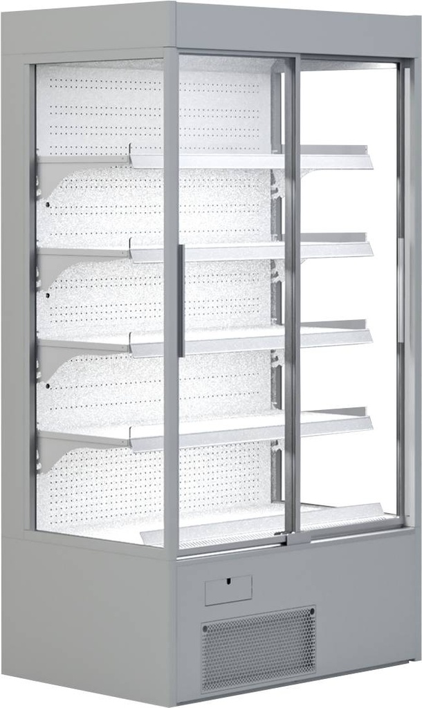 KBS Wandkühlregal Variant 167 mit Glasschiebetüren