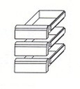 KBS Schubladensatz 3 x 1/3 für Kühltisch Classic