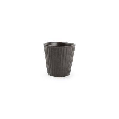 Tasse Aurora aus Porzellan, 20 cl, schwarz