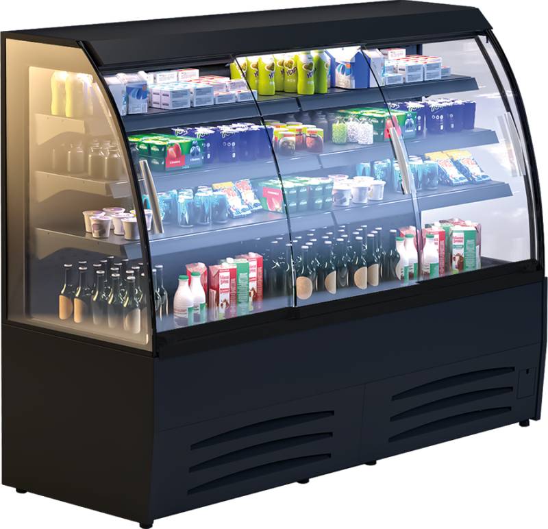 [660091] KBS Wandkühlregal Luna 90 DP mit Schiebetüren