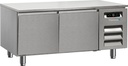 KBS Snack 1200 Unterbaukühltisch mit abnehmbarer Arbeitsplatte und 2 Schubladen