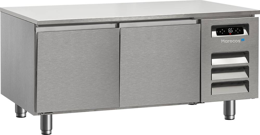 KBS Snack 1270 Unterbaukühltisch mit abnehmbarer Arbeitsplatte und 2 Schubladen