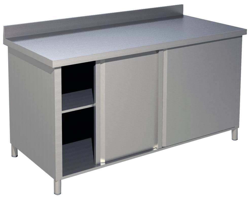 KBS Arbeitsschrank mit Aufkantung B 200cm x T 60cm