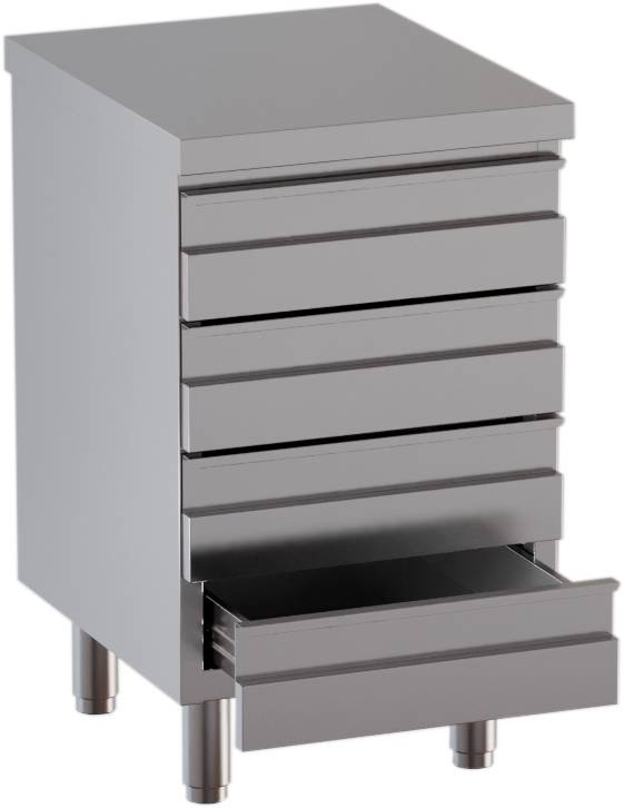 [90612101] KBS Schubladenschrank 3 Schubladen BxT 50x60cm