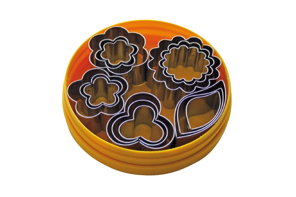 Dekor-Ausstecher aus Edelstahl, 15 Stück