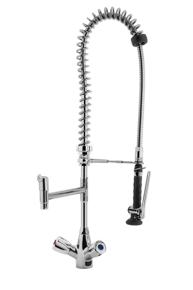 [20921043] KBS PREMIUM SHRINK Geschirrwaschbrause Schwenkhahn und BEST-Pro LOW-FLOW Brausekopf