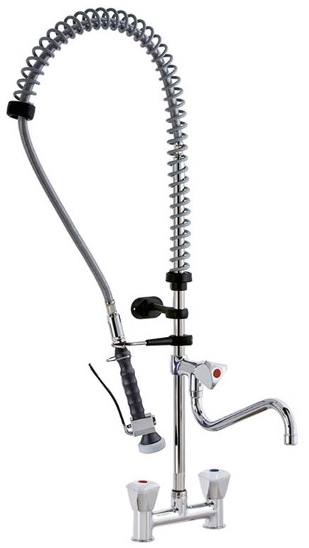 [20922018] KBS STYL Knebel-Geschirrwaschbrause mit Schwenkhahn und Brausekopf NEW