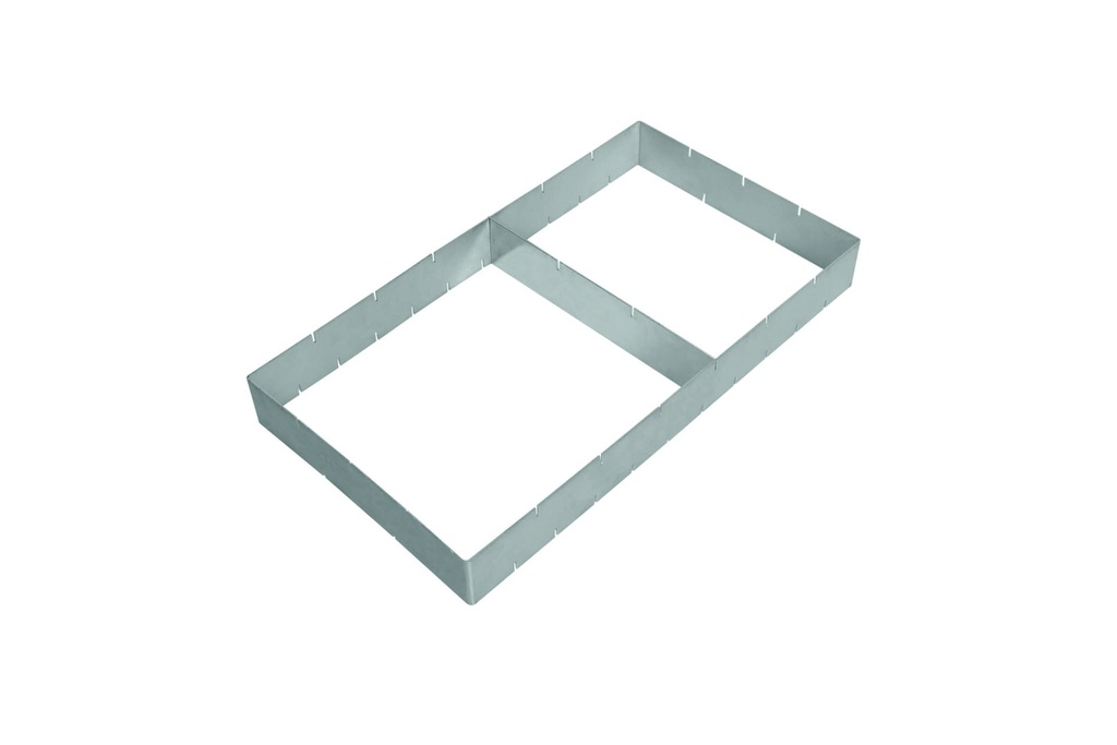[199590] Schnittenrahmen aus Aluminium, 440 x 240 x 50 mm