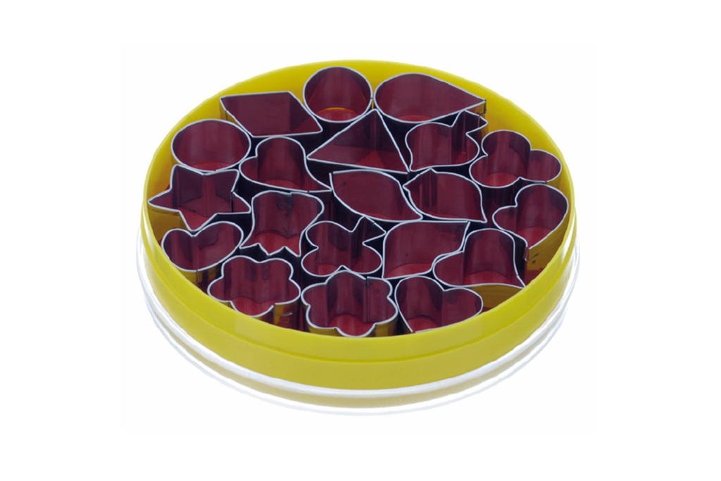 Dekor Ausstecher aus Edelstahl, 20 Stück