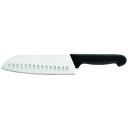 Santoku-Messer aus Edelstahl, 180 mm, schwarz