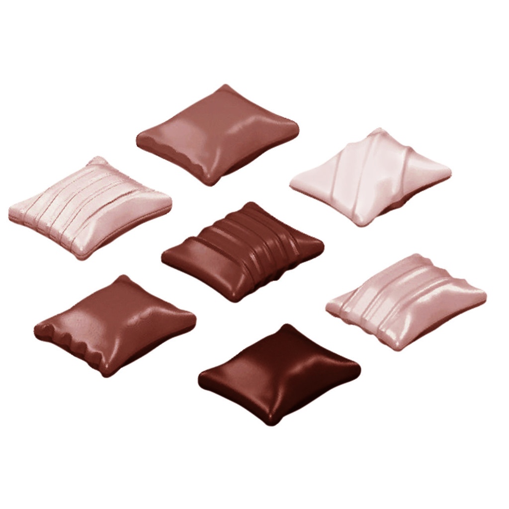 Schokoladenform aus Polycarbonat, 36 x 28 mm, 6 Figuren