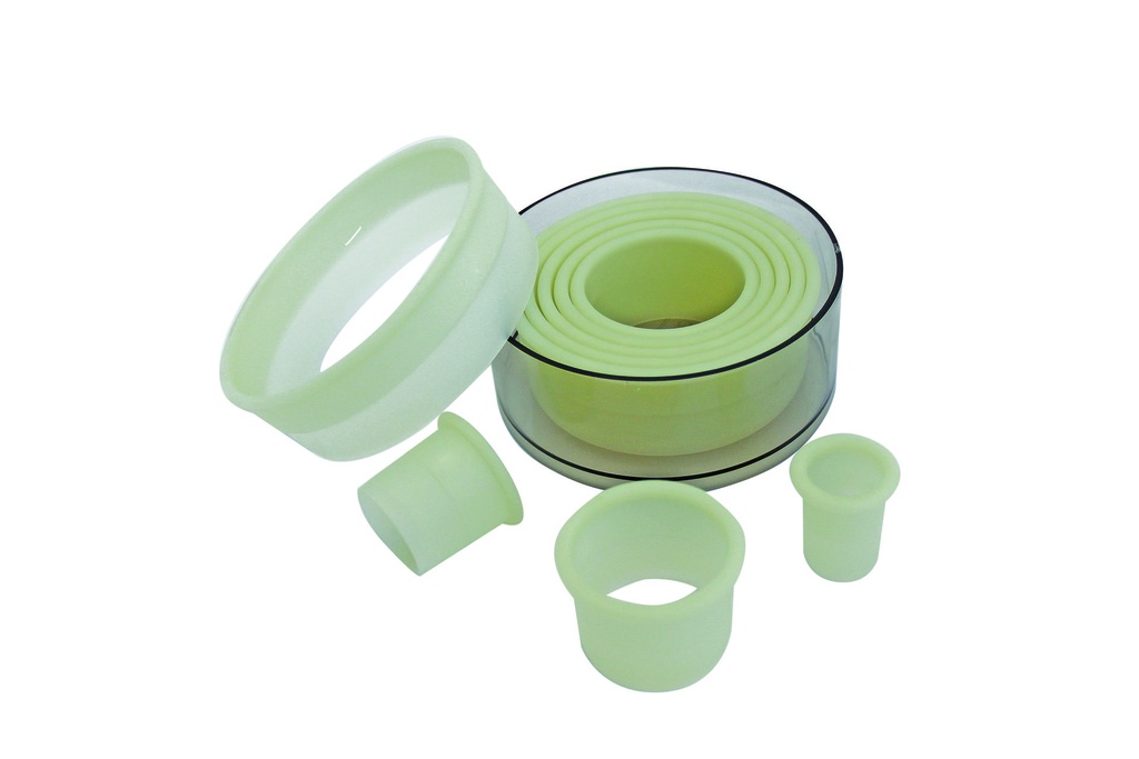 Ausstechersatz aus Polyamid, 11,5 cm, rund