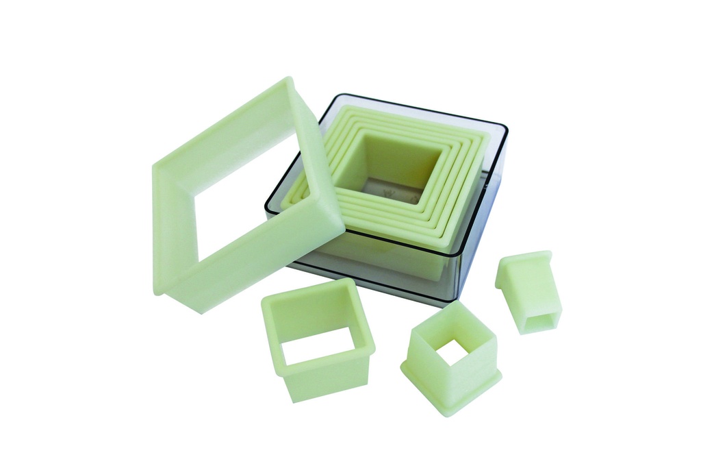 Ausstechersatz Quadrat, glatt, 11,5 cm